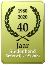 1980 2020 40  Jaar  Stedenband Beverwijk -Wronki
