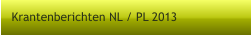 Krantenberichten NL / PL 2013